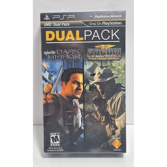 SONY PLAYSTATION PORTABLE PSP SYPHON FILTER & SOCOM DUAL PACK SEALED NEW - Picture 1 of 4